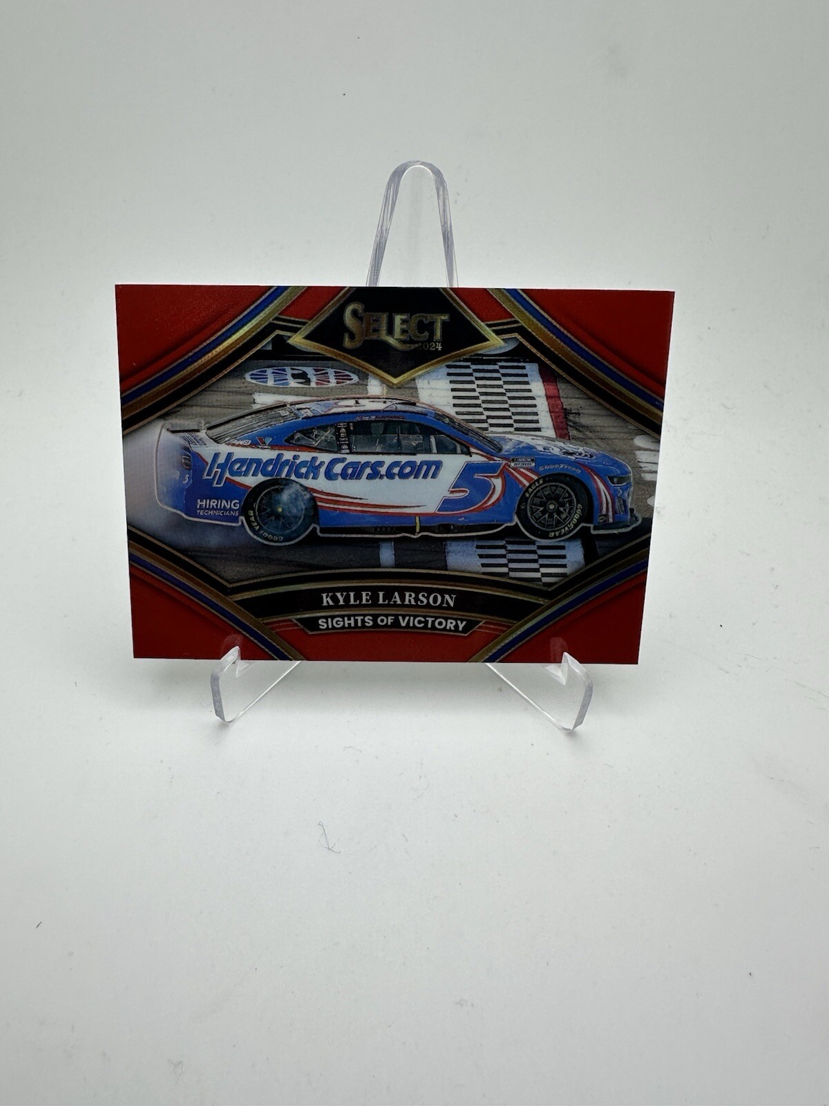 2024 Panini Select Kyle Larson Sights Of Victory Red /99