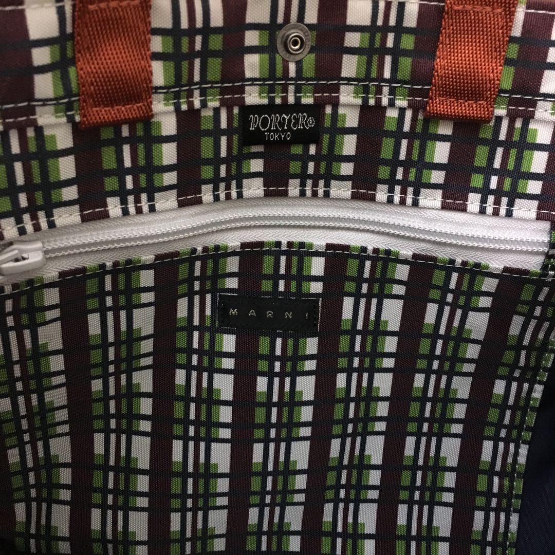 PORTER x MARNI Tote Bag Pouch Multicolor Rare New from Japan