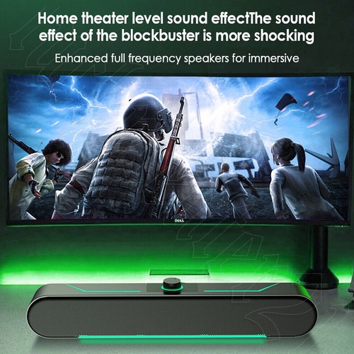 Computer Speakers Wired Speaker PC Soundbar Stereo USB Powered for Laptop Tablet - Picture 12 of 12