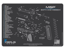 Cerus Gear For Smith & Wesson M&P 9mm .40 45 Premium Armorers Gun Cleaning Mat 