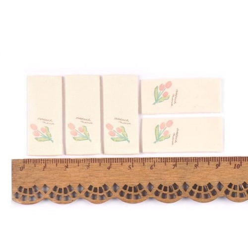 50pcs Handmade Printed Washable Clothing Labels Fabric Cloth For Sewing Accessor - Foto 7 di 15