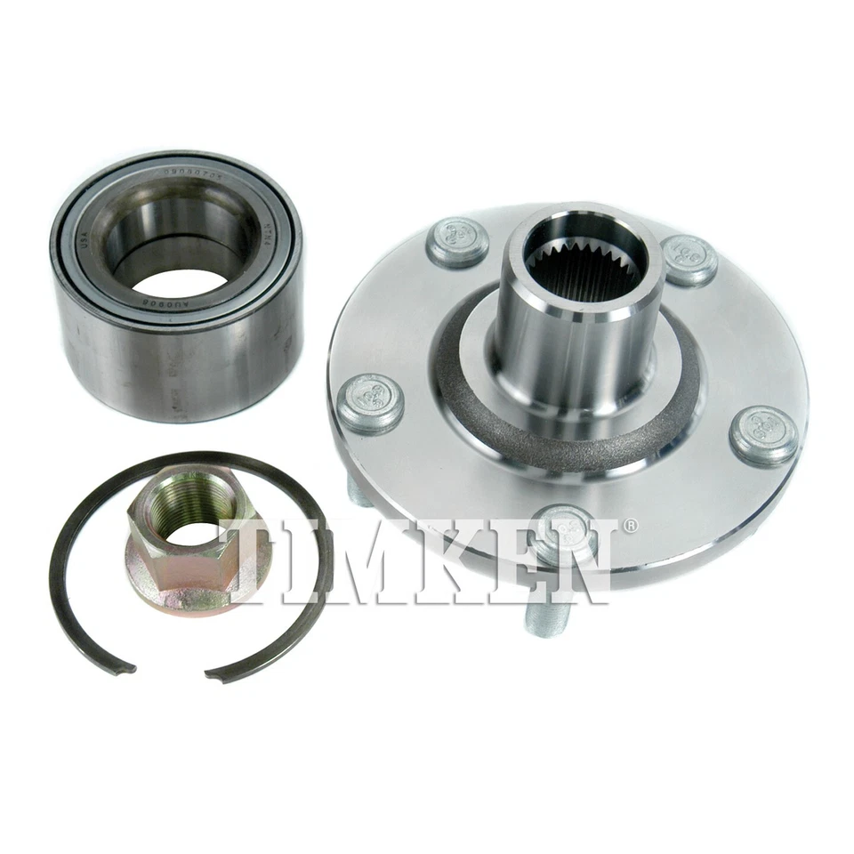 Conjunto de cojinete de rueda y buje delantero Timken para Nissan Máxima 2000-2008 tracción delantera Foto 2 de 4