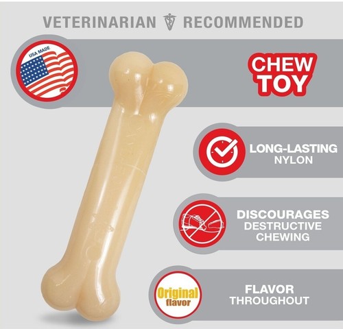 Nylabone Power Chew Original Geschmacksknochen - Medium Hund Kauspielzeug (bis 35 Pfund) NEU - Bild 3 von 10