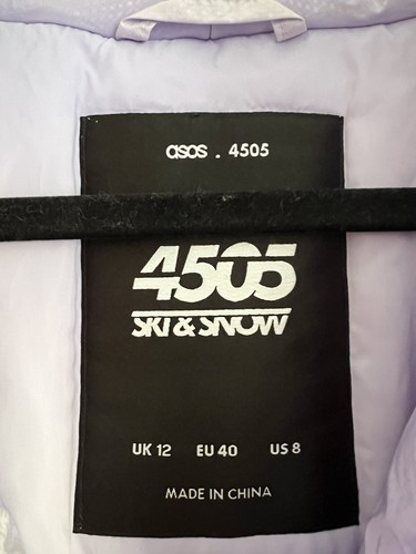 Asos 4505 Ski & Schnee Lavendel Viertelreißverschluss Pullover Größe 8 - Bild 3 von 6