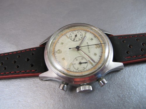 WITTNAUER HERREN GANZSTAHL SCHRAUBVERSCHLUSS VENUS 188 VINTAGE CHRONOGRAPH - Bild 8 von 20