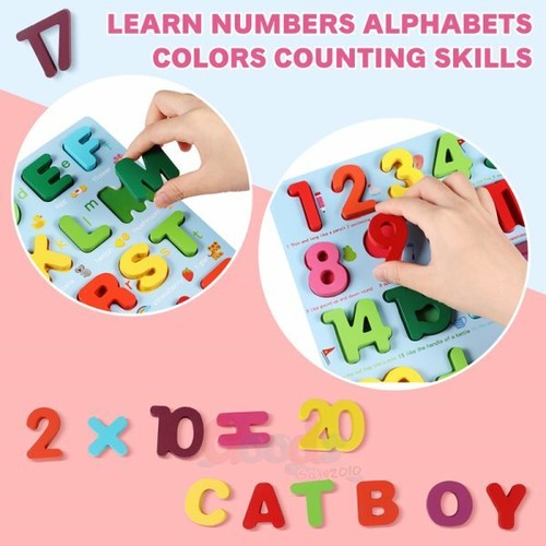Wooden Creative Puzzles Educational Learning Toys for Kids Toddlers Boys Girls - Picture 28 of 41