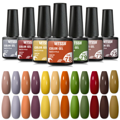MTSSII 244 Colors 6ml Nail Art Gel Nail Polish Soak-off UV/LED Manicure Spring - Picture 12 of 259