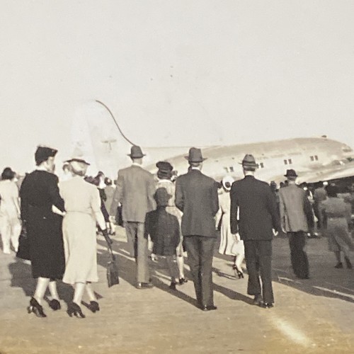 1940 Airplanes Aircraft Airport Crowds of People Aviation Original Photo P13e4 - Picture 7 of 15