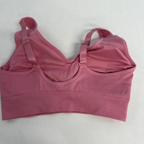 Sujetador deportivo sin costuras Puma absorbente elástico pequeño NUEVO rosa sin etiquetas 32C/D 34A/B - Imagen 5 de 14