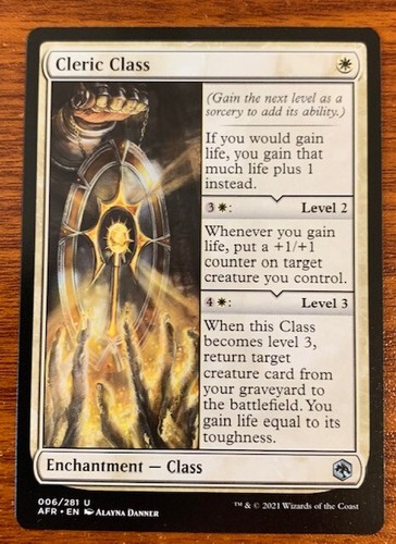 2021 MTG Dungeons & Dragons Adventures in the Forgotten Realms Cleric Class #6 - Picture 1 of 2