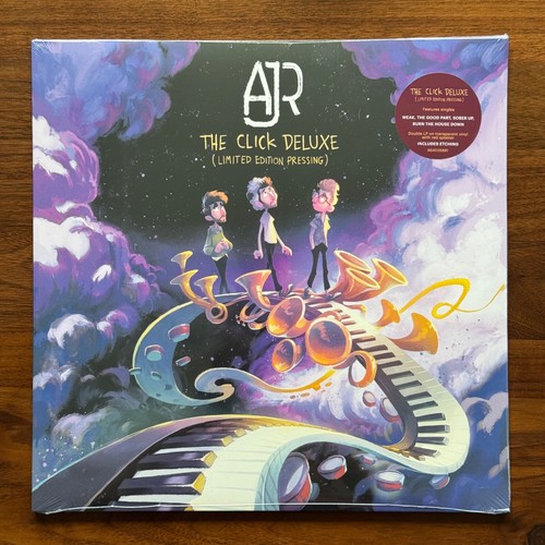 AJR – The Click (Deluxe) - Clear w/ Red Splatter 2 x LP Vinyl Records - NEW - Picture 2 of 4