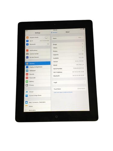 Apple iPad 2 A1395 MC769LL/A 16 GB Wi-Fi 9,7 pulgadas - Funciona y restablecido de fábrica - Imagen 2 de 9