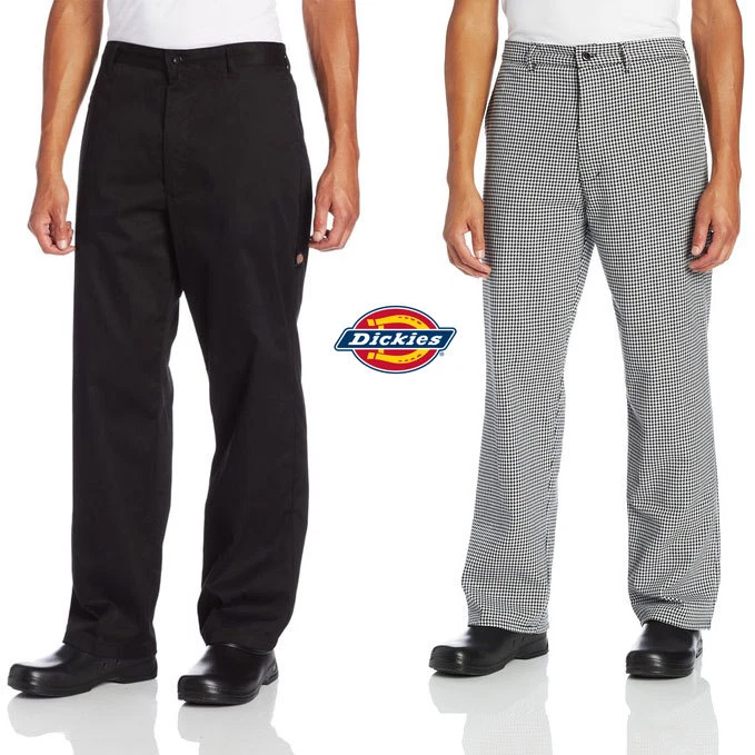 Dickies Chef Professional Chef Pants With Belt Loops Zipper Fly DC223