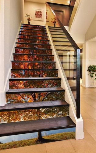 3D Lake Maple 441 Stair Risers Decoration Photo Mural Vinyl Decal Wallpaper - Picture 2 of 5