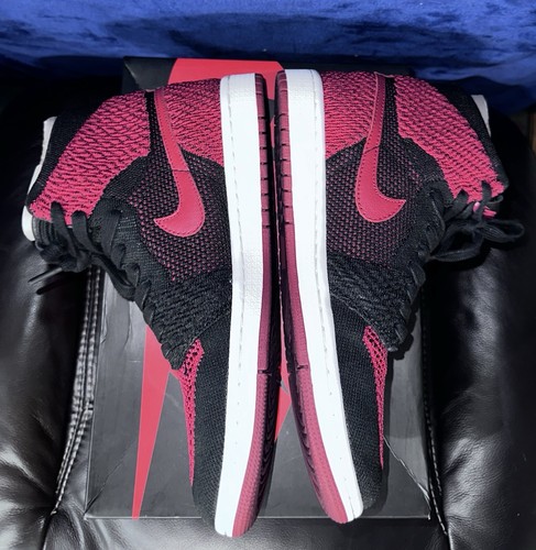 Nike Air Jordan 1 Retro High OG Flyknit Bred 919704-001 Mens 8 Women’s 9.5 - Picture 10 of 16