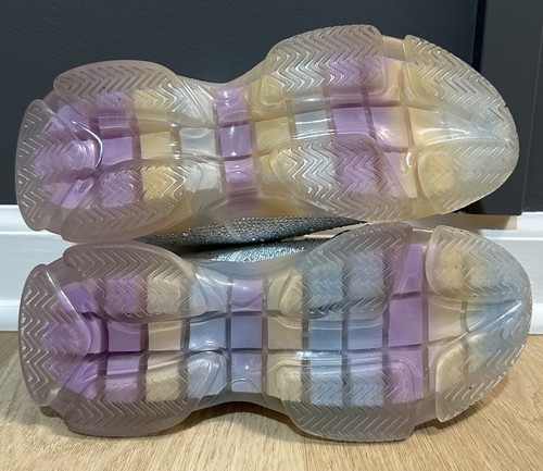 STEVE MADDEN Jmaxima Girls Shoes Size 5M Pink Purple Rhinestones Great Shape - Picture 9 of 11