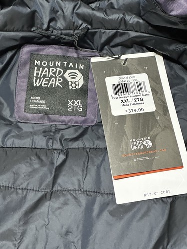 Mountain Hardwear Mens First Tracks Jacket Blurple Ice Dye Size XXL 2XL NWT READ - Picture 7 of 16
