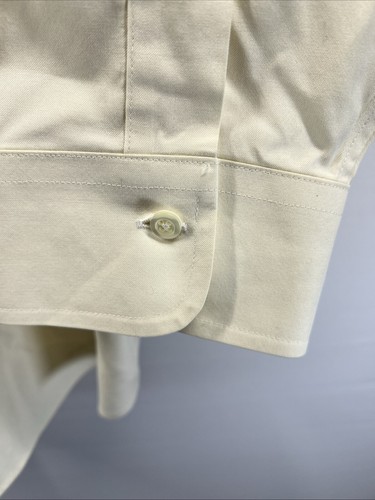 Brooks Brothers Men's Dress Shirt 18.5 - 36 100% Cotton Pale Yellow Long Sleeve - Picture 5 of 7