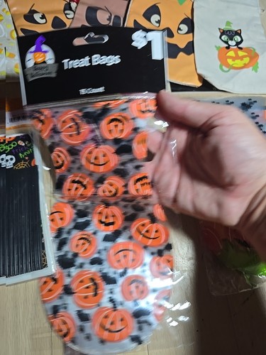 Lot Of Halloween Goodie Party Favor Bags Canvas And Plastic - Picture 7 of 9