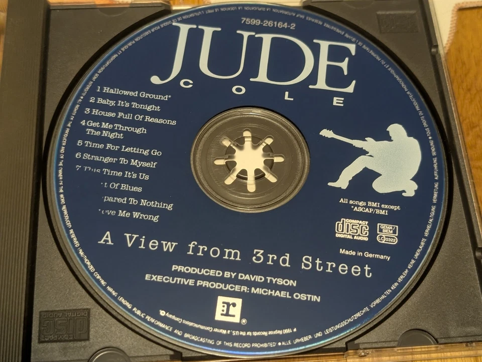 Jude Cole A View From 3rd Street 1990 Reprise Records AOR Hallowed Ground Tyson - Bild 3 von 4