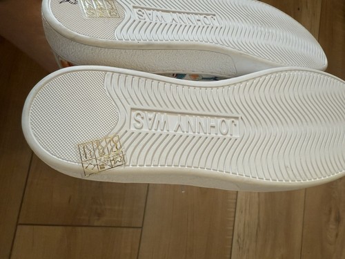 Johnny Was bestickte Sneaker 8 weiß Leder Blumen bunt Bohemian JWS0009 - Bild 11 von 12