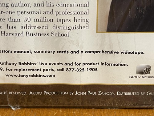 Vintage 1998 Anthony Robbins The Time of Your Life Cassette Box Set Sealed Self - Picture 6 of 8