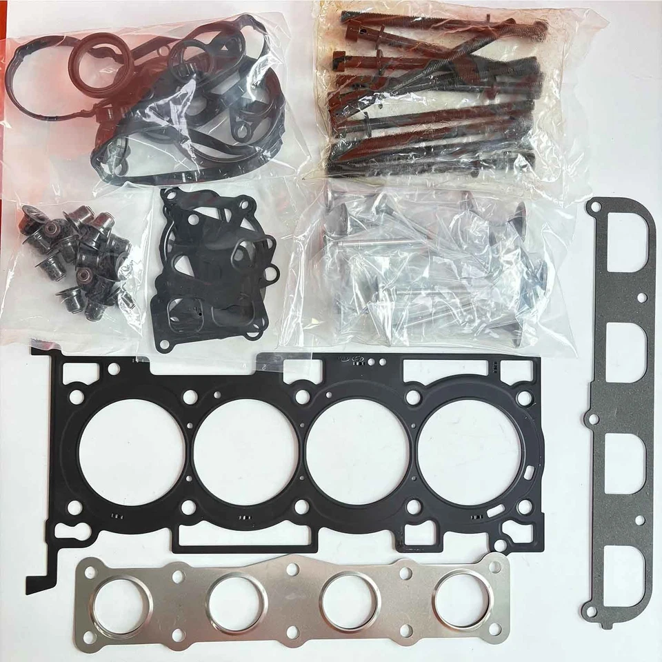 Full Gasket Kit For Hyundai 2010-2012 Genesis Coupe 2.0L G4KF w/Head Bolts+Valve Foto 4 de 4