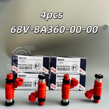4Pcs 68V-8A360-00-00 Bosch Fuel Injectors CDH210 For Yamaha 115 HP Outboard NEW