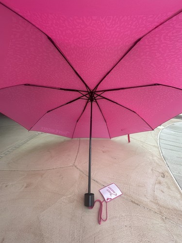 Original JUICY COUTURE PINK Pocket Travel Umbrella New W Pouch !! SO CUTE - Picture 7 of 13