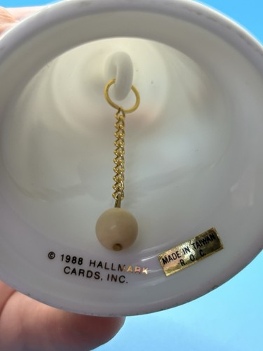 Hallmark Keepsake Christmas Ornament Mother and Dad Porcelain Bell Ornament 1988 - Picture 7 of 7