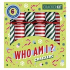 NEW Mistletoe & Merry Games Who Am I? Cracker Kit 6pce