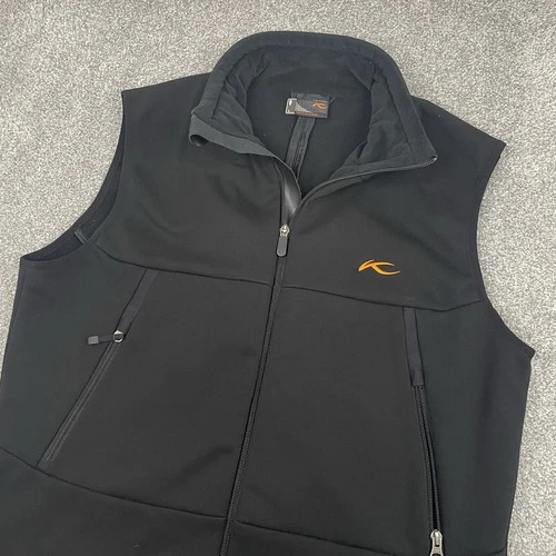 Kjus Windstopper Vest Men L Black Golf Full Zip Outdoors Sleeveless Systems Work image 2