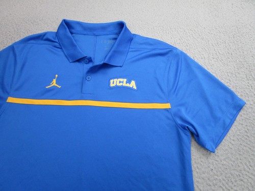 UCLA Bruins Poloshirt Herren Small Blau Gold NCAA Jordan Nike Bestickt College - Bild 2 von 11