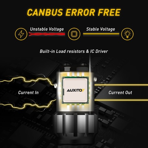 2X AUXITO 1157 Yellow Amber LED Turn Signal Light Bulb Lamp ERROR FREE 2F23 - Picture 3 of 9