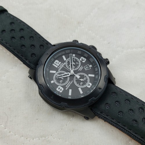 TIMEX EXPEDITION SIERRA CHRONOGRAPH TW4B01400 INDIGLO SHOCK BLACK MEN'S WATCH  - Picture 2 of 10