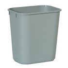 Rubbermaid Commercial Products Deskside Wastebasket/Trash Can, Gray 