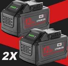 2PACK 12Ah For Milwaukee For M18 Lithium Extended Battery 48-11-1860 48-11-1850