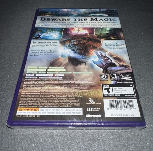 Fable: The Journey Microsoft Xbox 360 Kinect 2012 Brand New Sealed #S29 - Picture 6 of 6