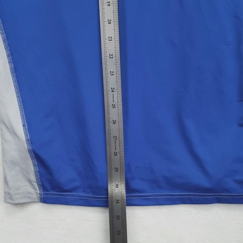 Nike Pro Shirt Mens XL Blue Gray 3/4 Sleeve Raglan MLB Base Layer 880659-481 - Picture 11 of 11