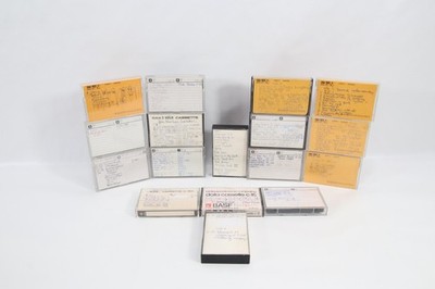 Vintage Commodore 64 Data Cassettes Collection | 1980s Home Computer Game