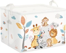 Simple Animals Baby Laundry Hamper Kid Storage Basket Boys Girls Gift Toy Box Co