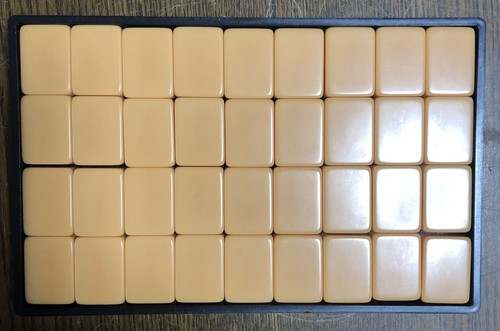 Japanese Vintage Mahjong Tiles Board Game W/Scoring Sticks In a Case Showa Retro - Picture 7 of 15