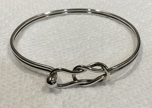 Fisherman's Knot Bracelet JH 925 Sterling Silver Size 7 1/2” - Picture 2 of 8