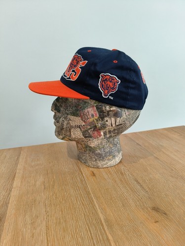 Chicago Bears Vintage NFL Snapback Gorra Sombrero / Talla Única Ajustable / Azul Marino y Naranja - Imagen 6 de 7