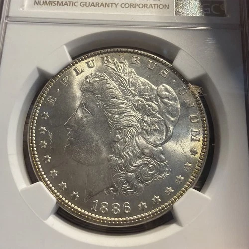 1886 Morgan Dollar PCGS MS65 With Toning