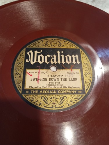 Lot Vocalion & Aeolian 78rpm Brown Records 14155 14558 15006 14537 Selvin Miami - Picture 9 of 12