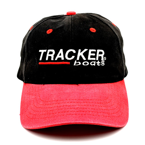 Adult TRACKER BOATS CAP Black Red - OSFM - Adjustable