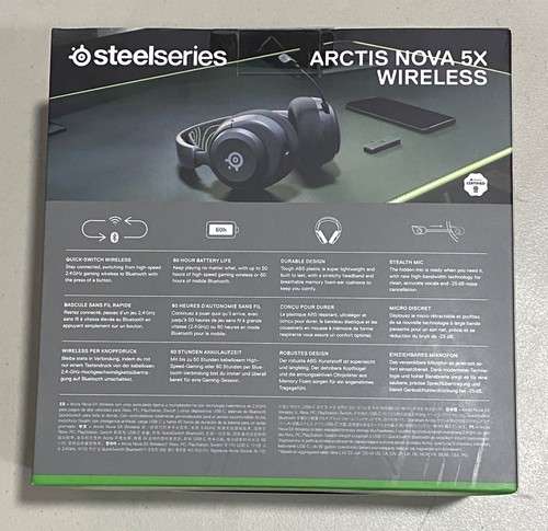 SteelSeries - Arctis Nova 5X Wireless Gaming Headset for Xbox One, X|S - Black - Picture 2 of 4