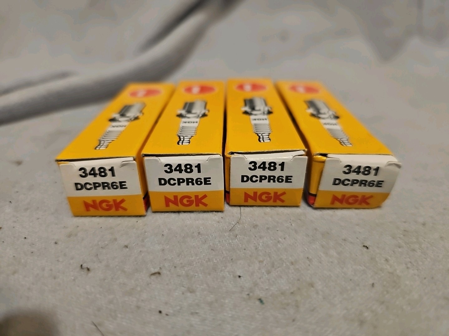NGK 3481 DCPR6E Standard Spark Plug - Set of 4