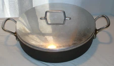 MAGNALITE 12” GHC Professional Anodized Aluminum Skillet 2 Handles with Lid USA